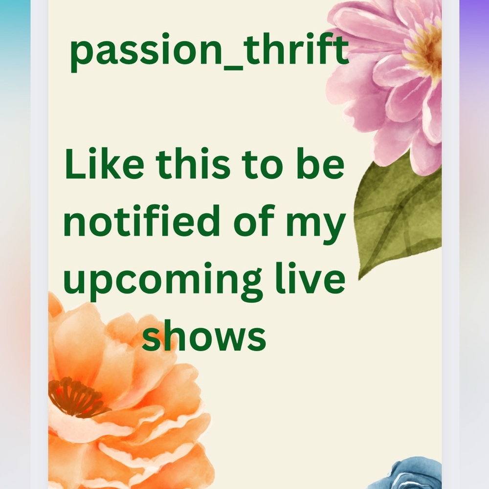Like this listing to be notified of upcoming shows